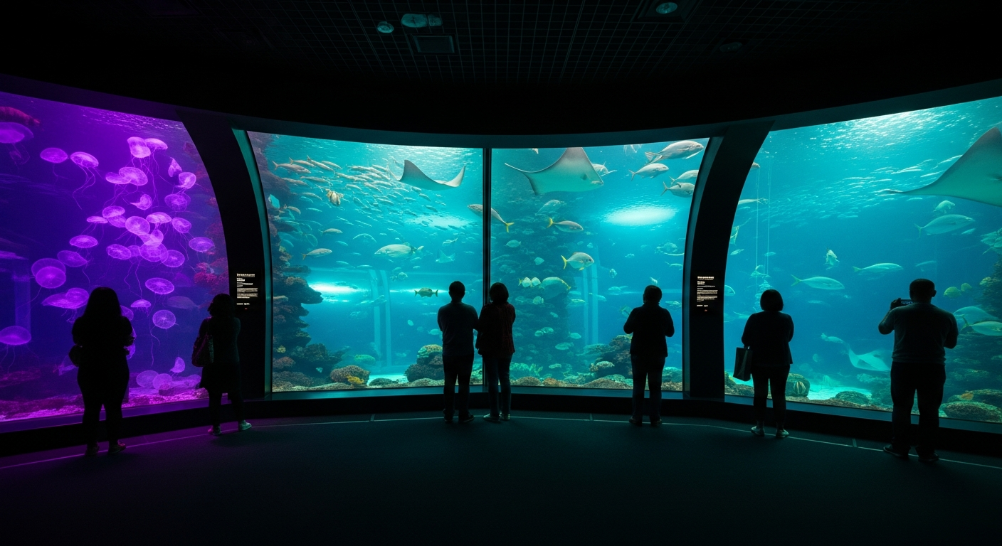 CRM for Aquariums: editorial illustration
