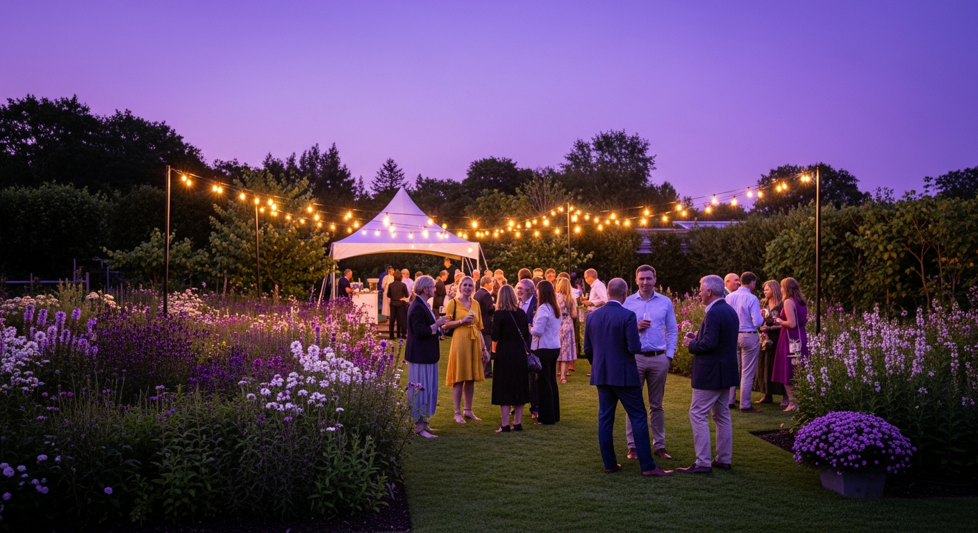 A botanical garden event where CRM data drives the operation