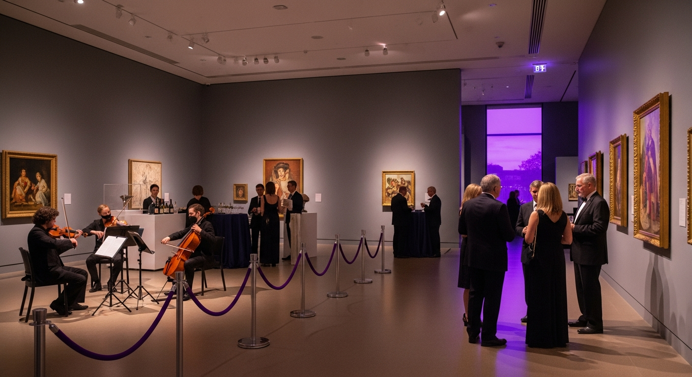 A museum event where CRM data drives the operation